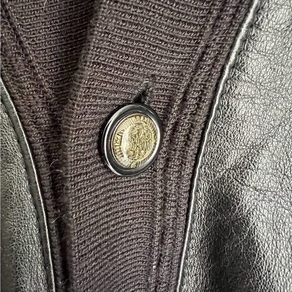 Maxini Collezione Leather Jacket Black  XXL - Picture 2 of 15